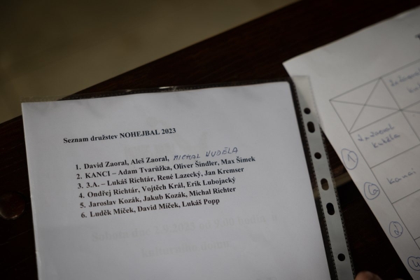 Napínavé souboje přinesl sobotní nohejbalový turnaj o pohár starosty obce