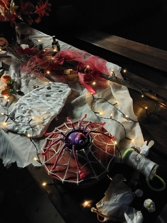 Tradiční dlabání dýní u kulturního domu oslavilo Haloween