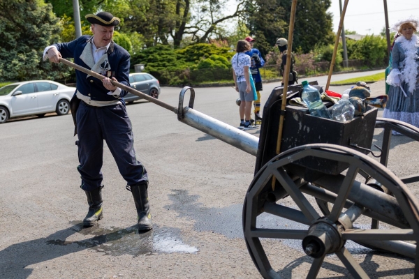 Kácení máje bylo spojeno s oslavami 135 let od založení místního hasičského sboru