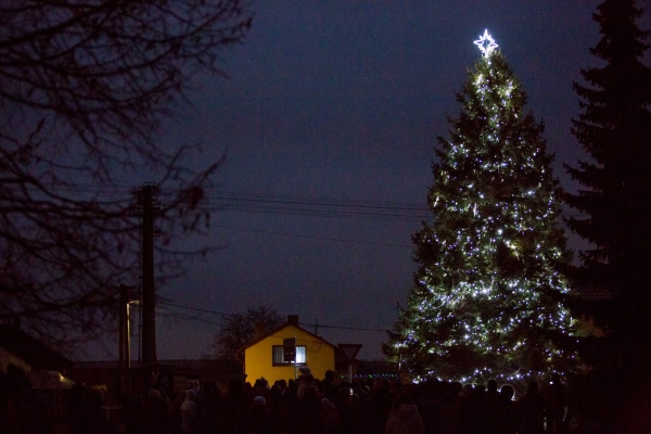 Mikulášská nadílka byla letos spojena s rozsvícením vánočního stromu
